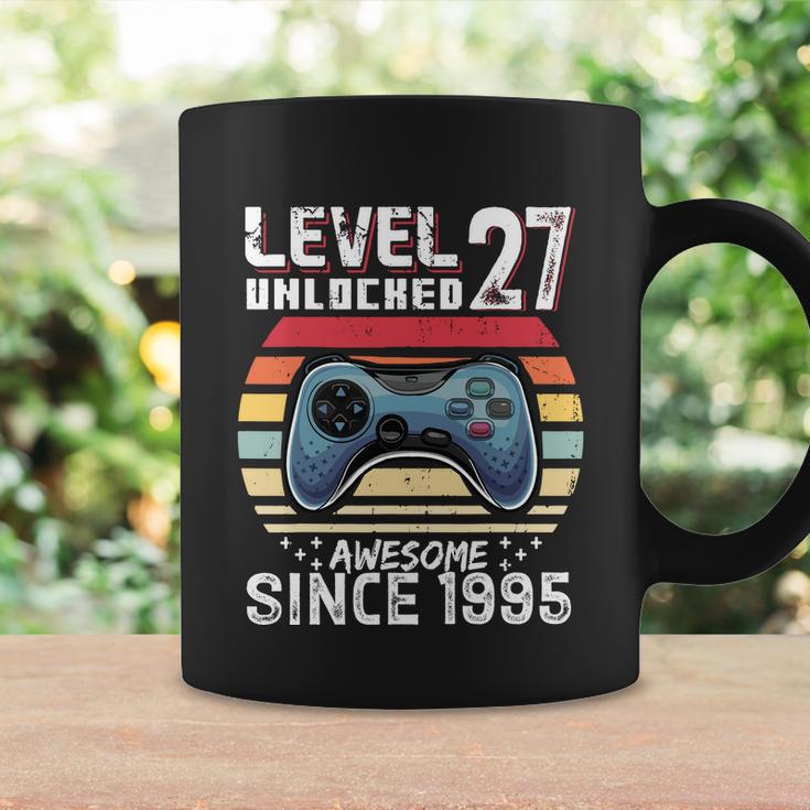 Vintage Video Gamer Birthday Level 27 Unlocked 27Th Birthday Coffee Mug Gifts ideas