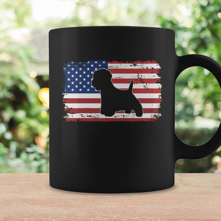Vintage West Highland White Terrier Dog Us American Flag Gift Coffee Mug Gifts ideas