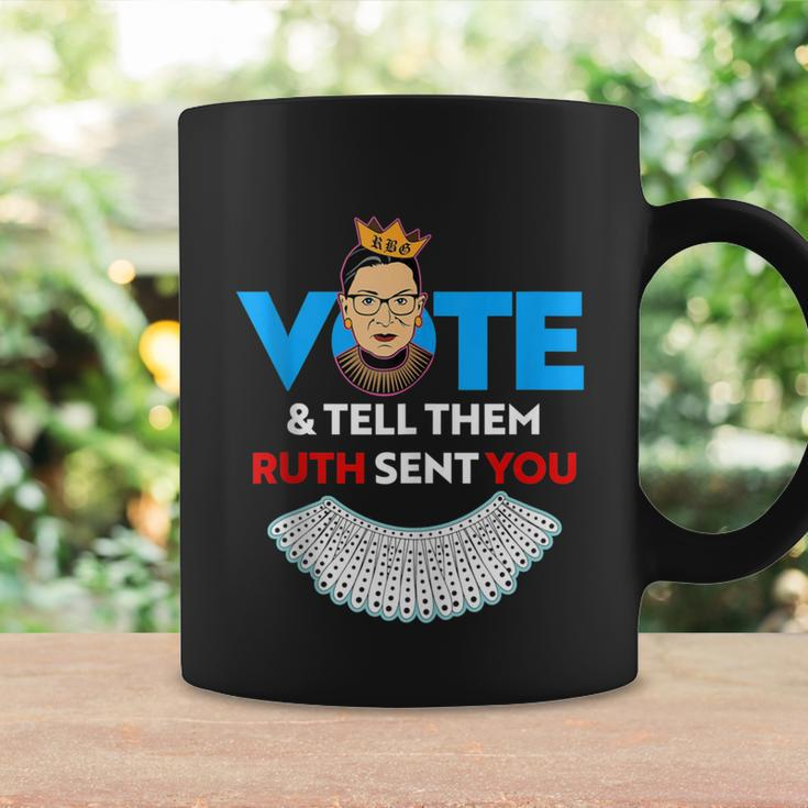 Vote Tell Them Ruth Sent You Dissent Rbg Vote V2 Coffee Mug Gifts ideas