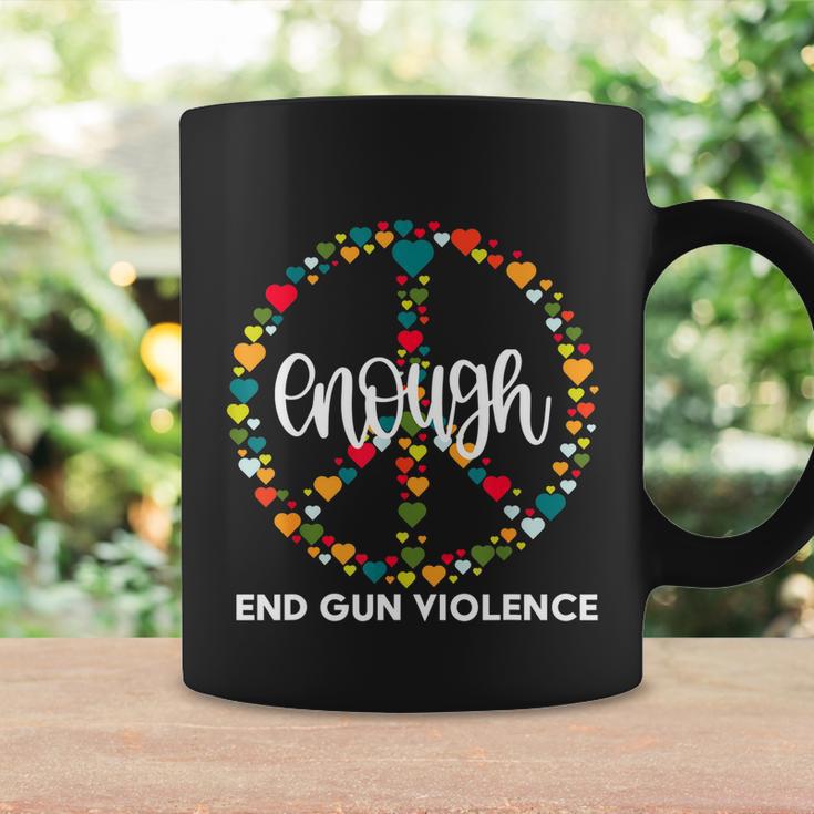 Wear Orange Peace Sign Enough End Gun Violence Tshirt Coffee Mug Gifts ideas