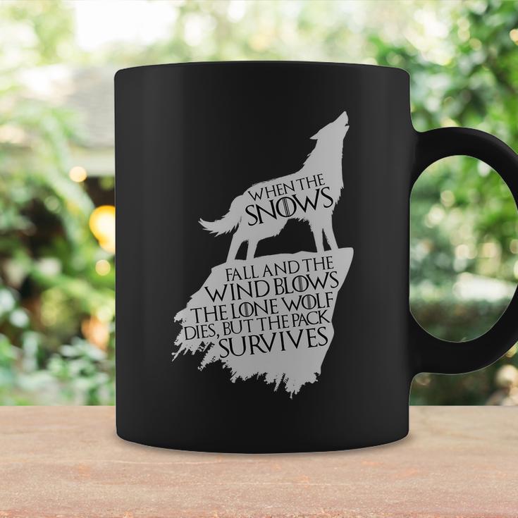 When The Snows Fall The Lone Wolf Dies But The Pack Survives Coffee Mug Gifts ideas