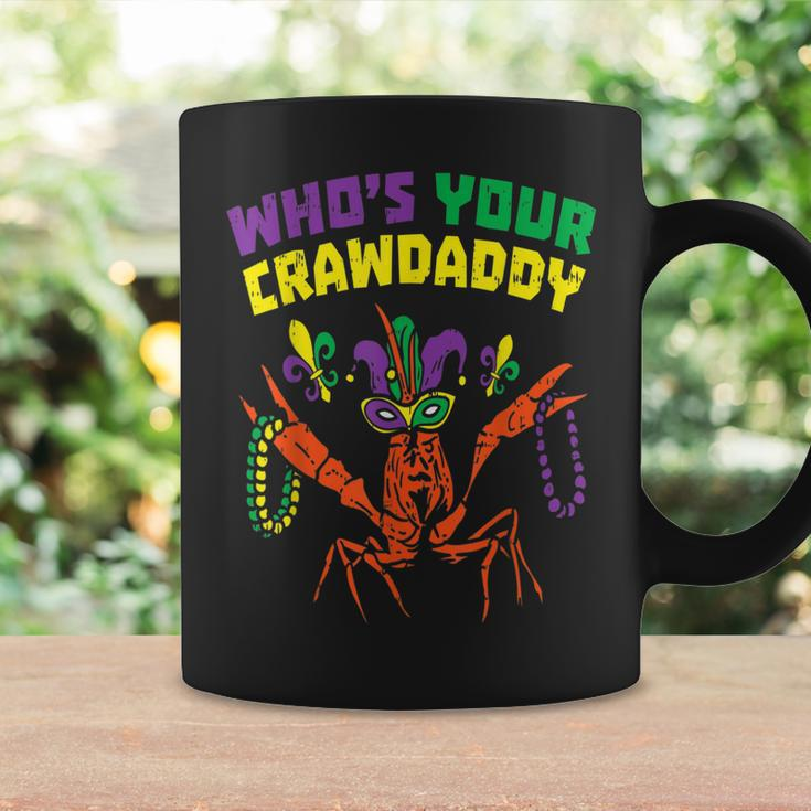 Whos Your Crawdaddy Crawfish Jester Beads Funny Mardi Gras Coffee Mug Gifts ideas