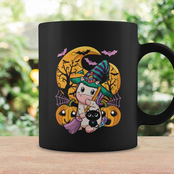 Witchy Unicorn Girls Halloween Cute Unicorn Pumpkin Graphic Design Printed Casual Daily Basic Coffee Mug Gifts ideas