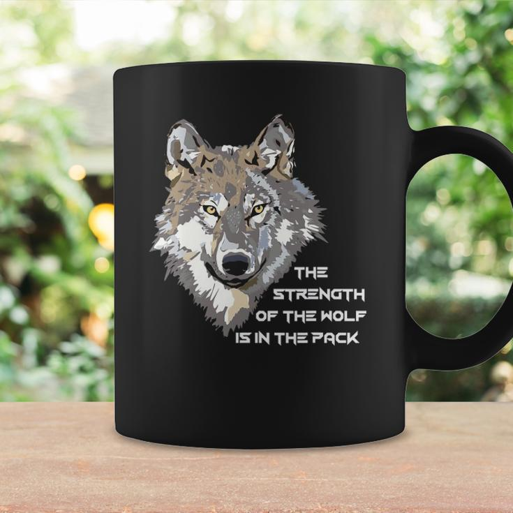 Wolf Face - The Strength Of The Wolf Is In The Pack Coffee Mug Gifts ideas