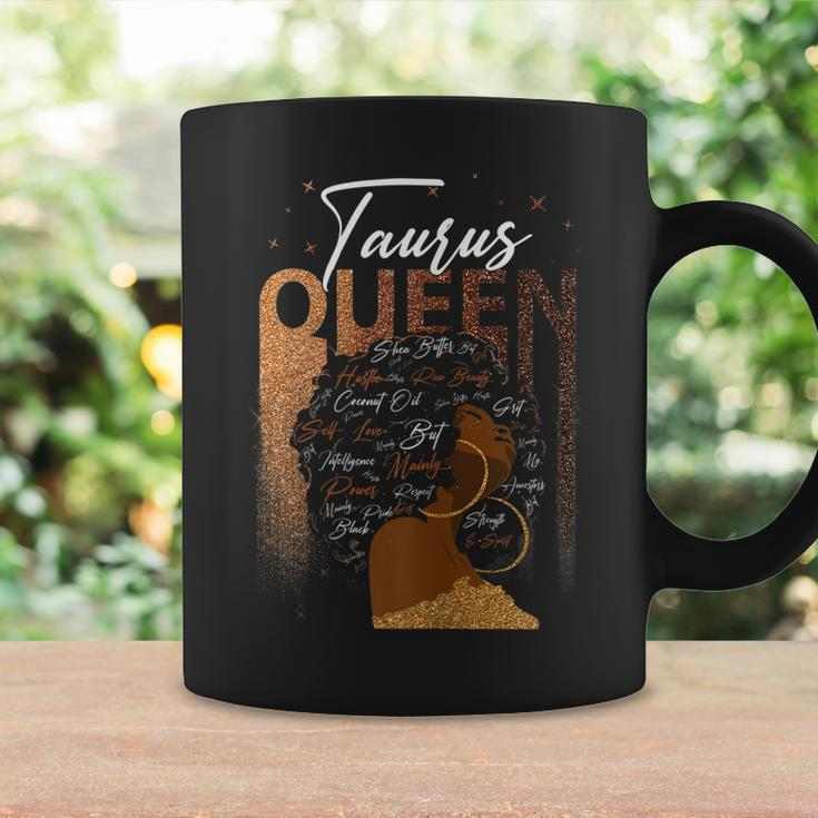 Womens Funny Taurus Girl Zodiac Birthday Pride Melanin Afro Queen Coffee Mug Gifts ideas