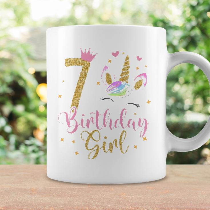 7 Years Old Birthday Girl Cute Unicorn Coffee Mug Gifts ideas