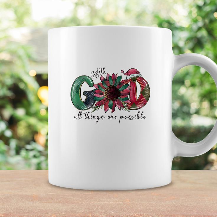 Christmas With God All Thing Are Possible Coffee Mug Gifts ideas