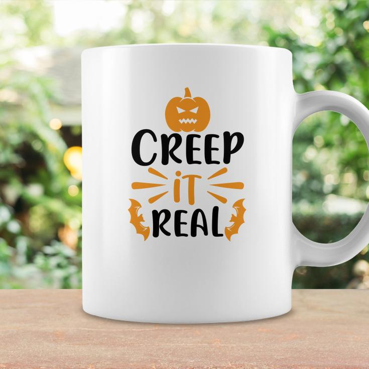Creep It Real Halloween Occasion Pumpkin Coffee Mug Gifts ideas
