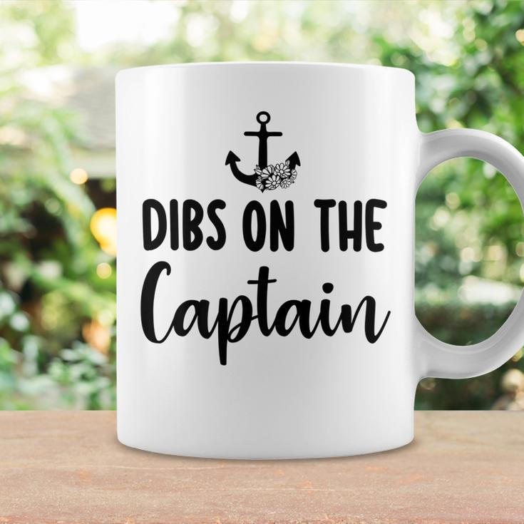 Funny Captain Wife Dibs On The Captain Quote Anchor Sailing  V2 Coffee Mug Gifts ideas