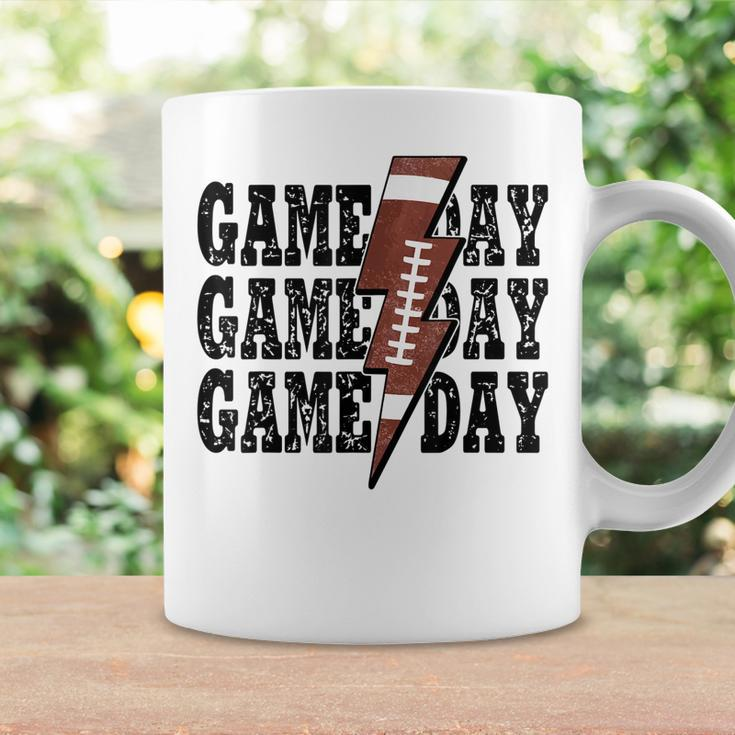 Game Day Football Season Lightning Bolt Funny Football Mom Coffee Mug Gifts ideas