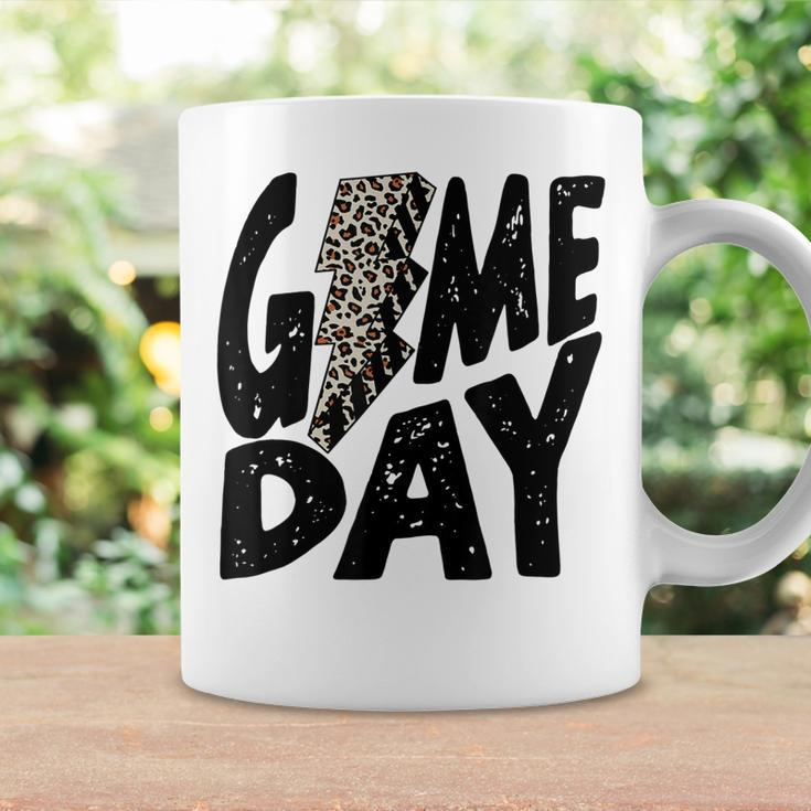 Game Day Game Day Leopard Lightning Bolt Retro Trendy  Coffee Mug Gifts ideas