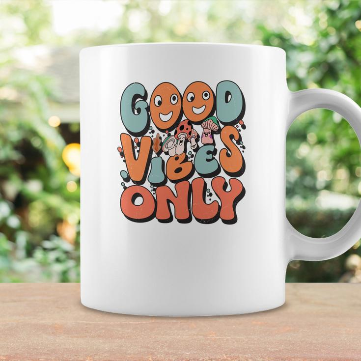Good Vibes Only Fall Groovy Style Coffee Mug Gifts ideas