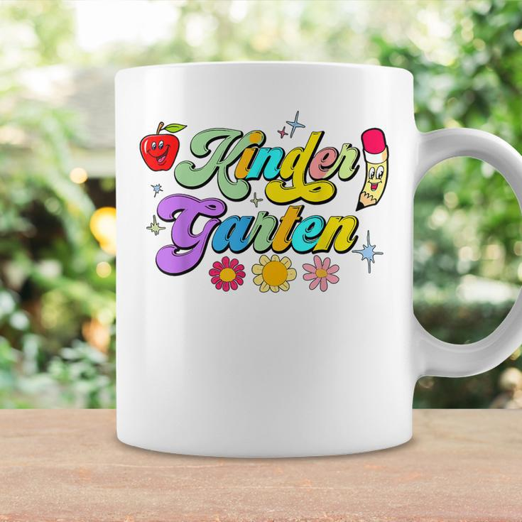 Groovy Kindergarten Vibes Retro Back To School Teachers Kids Coffee Mug Gifts ideas