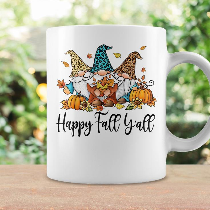 Happy Fall Yall Funny Gnomes With Pumpkins Thanksgiving Coffee Mug Gifts ideas