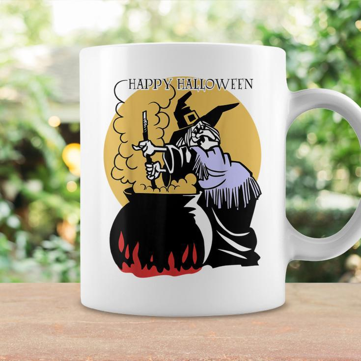 Happy Halloween Spooky Witch And Cauldron Costume Coffee Mug Gifts ideas
