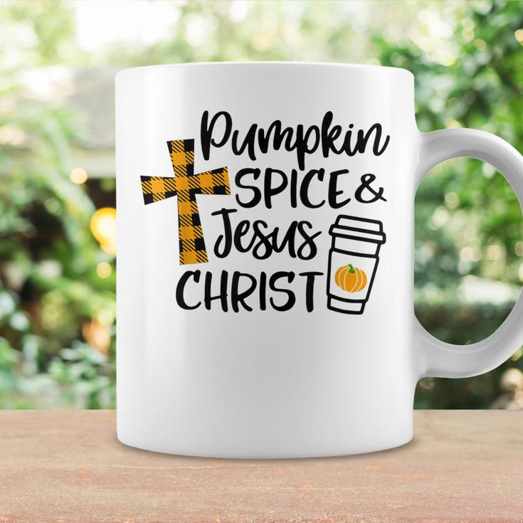 Hello Fall Pumpkin Spice & Jesus Christ Fall Christian Gift Coffee Mug Gifts ideas