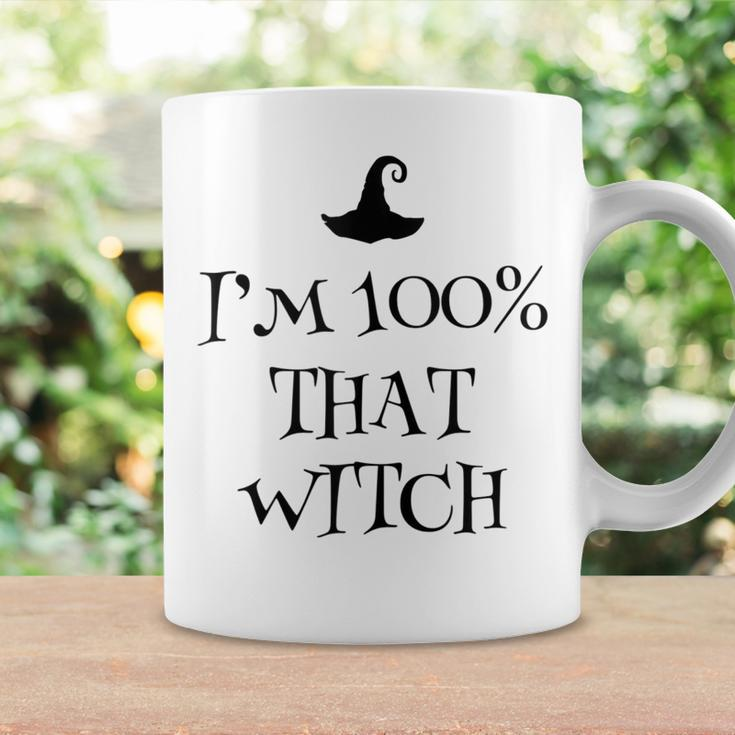 Im 100 Percent That Witch Scary Halloween Witchcraft Wicca Coffee Mug Gifts ideas