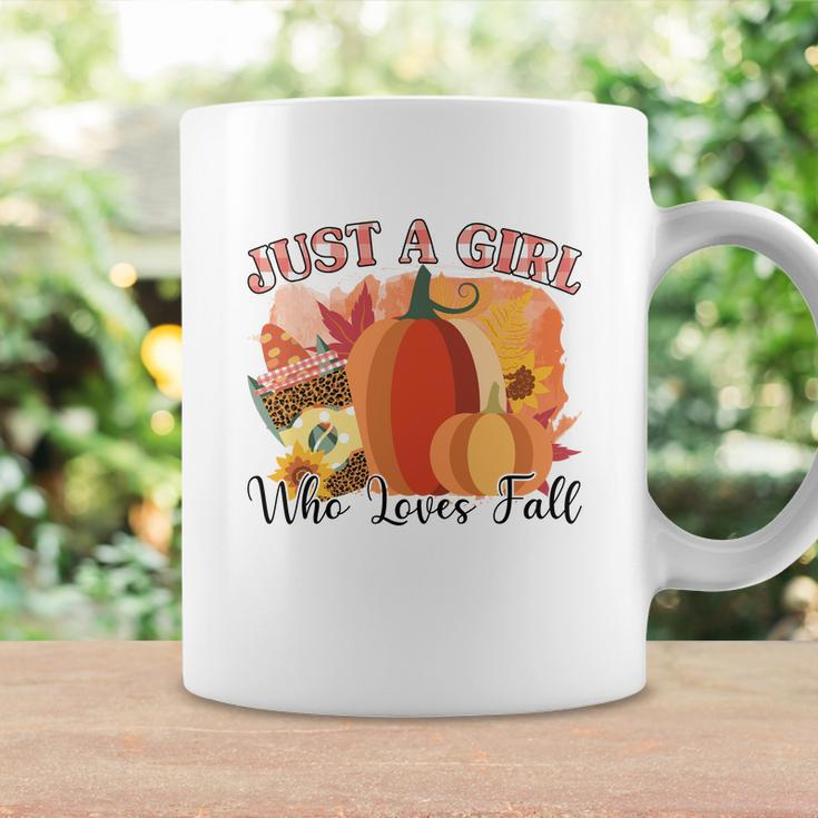 Just A Girl Who Loves Fall Pumpkin Coffee Mug Gifts ideas