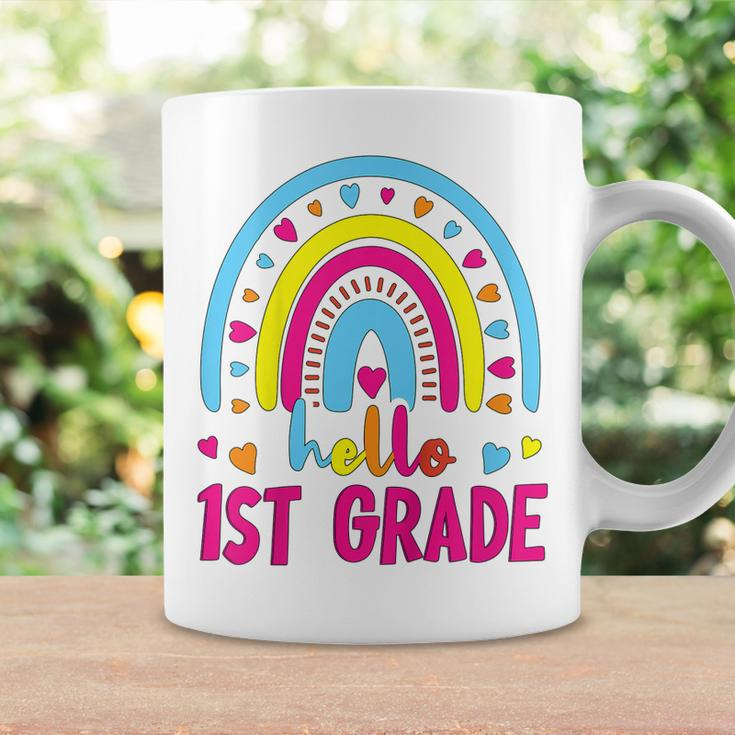 Kids First Day Of School Girls Back To School Hello First Grade Coffee Mug Gifts ideas
