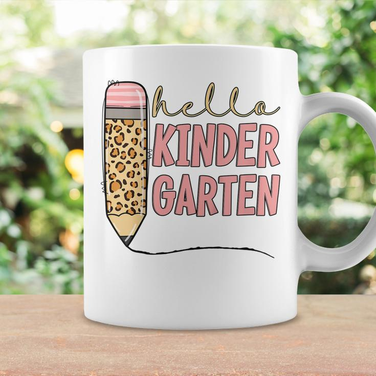Kids Hello Kindergarten 1St Day Of Kindergarten Pencil Coffee Mug Gifts ideas