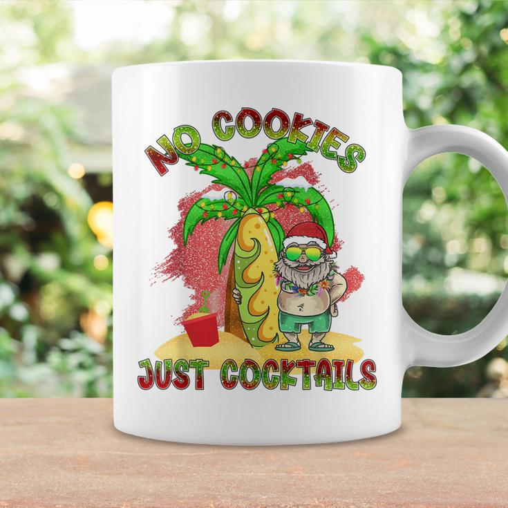No Cookies Just Cocktails Funny Santa Christmas In July Coffee Mug Gifts ideas