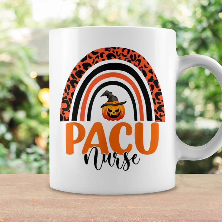 Pacu Nurse Leopard Rainbow Halloween Pumpkin Nursing Coffee Mug Gifts ideas