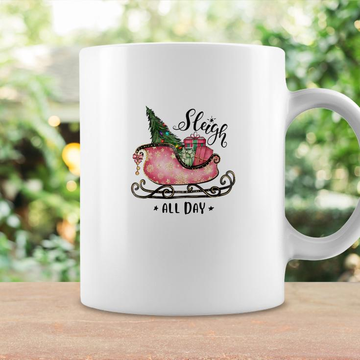 Retro Christmas Sleigh All Day Coffee Mug Gifts ideas