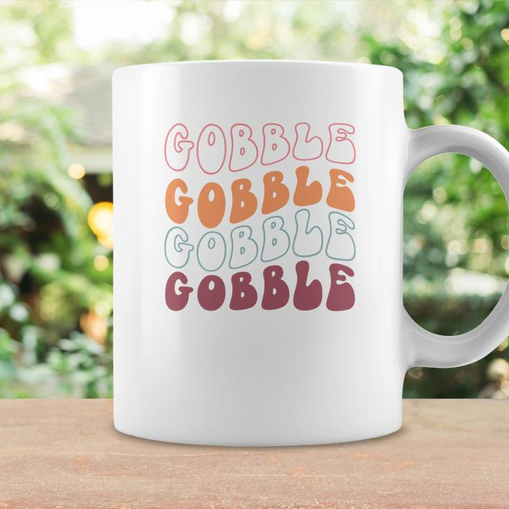 Retro Thanksgiving Gobble Gobble Gobble Coffee Mug Gifts ideas