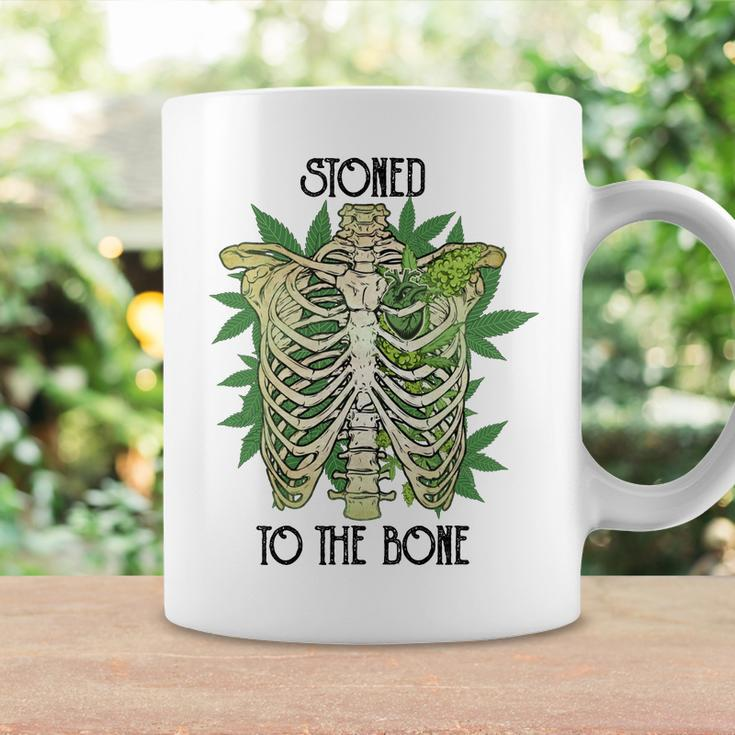 Skeleton And Plants Stoned To The Bone Coffee Mug Gifts ideas