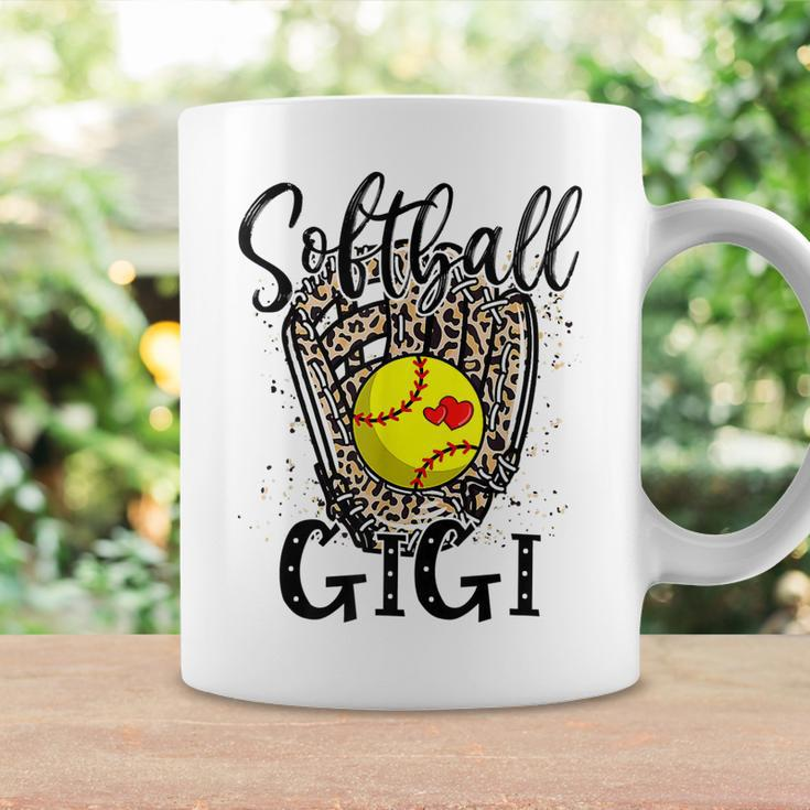 Softball Gigi Leopard Game Day Softball Lover Mothers Day Coffee Mug Gifts ideas