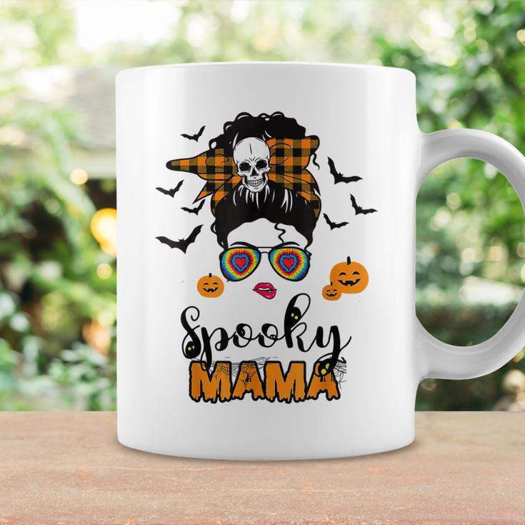 Spooky Mama Messy Bun For Halloween Messy Bun Mom Monster V2 Coffee Mug Gifts ideas