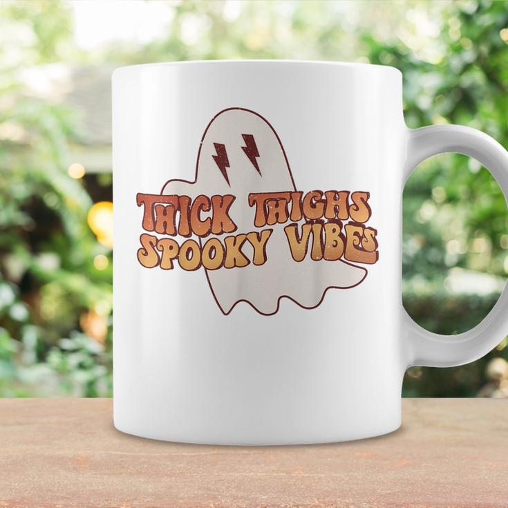 Thick Thighs Spooky Vibes Funny Happy Halloween Spooky Coffee Mug Gifts ideas