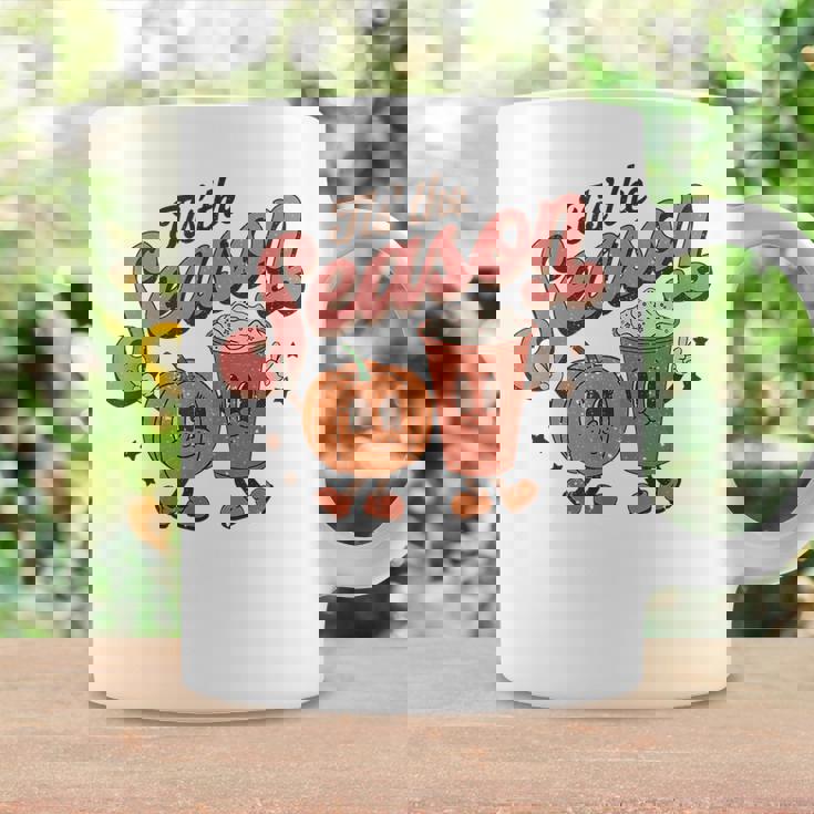 Tis The Season Pumpkin Spice Funny Fall Vibes Autumn Retro Coffee Mug Gifts ideas