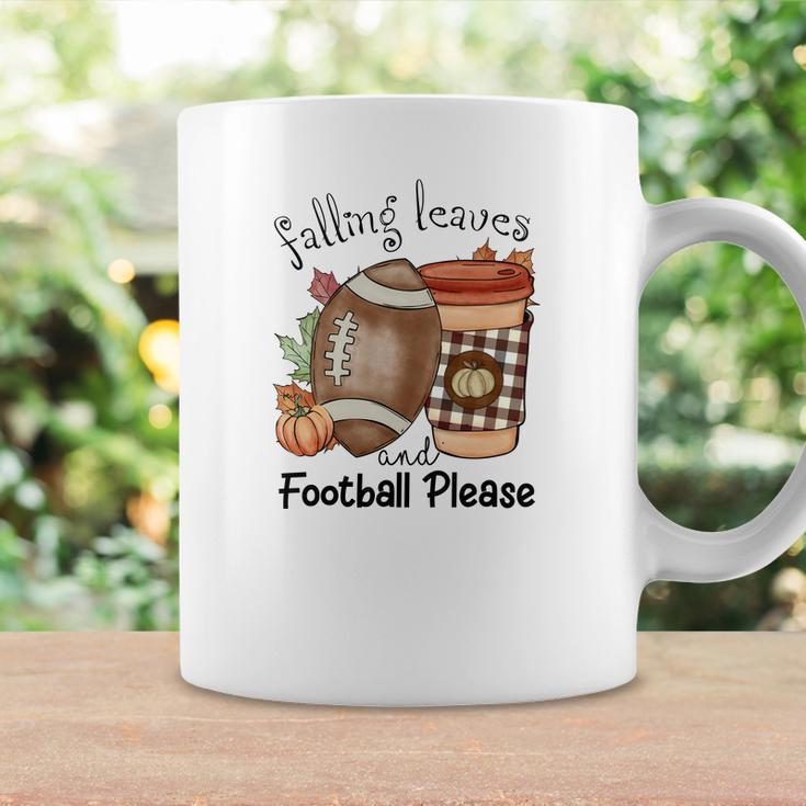 Vintage Autumn Falling Leaves And Football Please Coffee Mug Gifts ideas