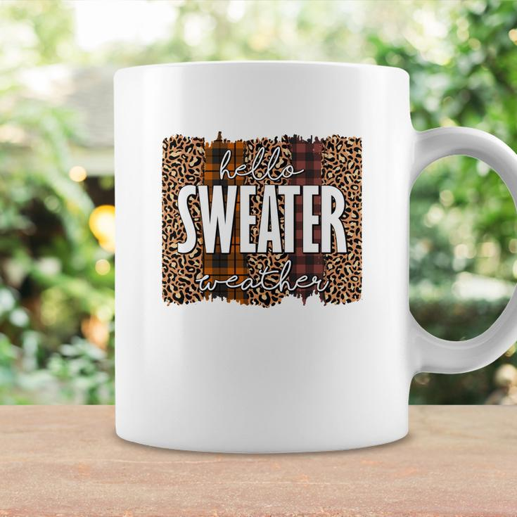Vintage Autumn Hello Sweater Weather Coffee Mug Gifts ideas