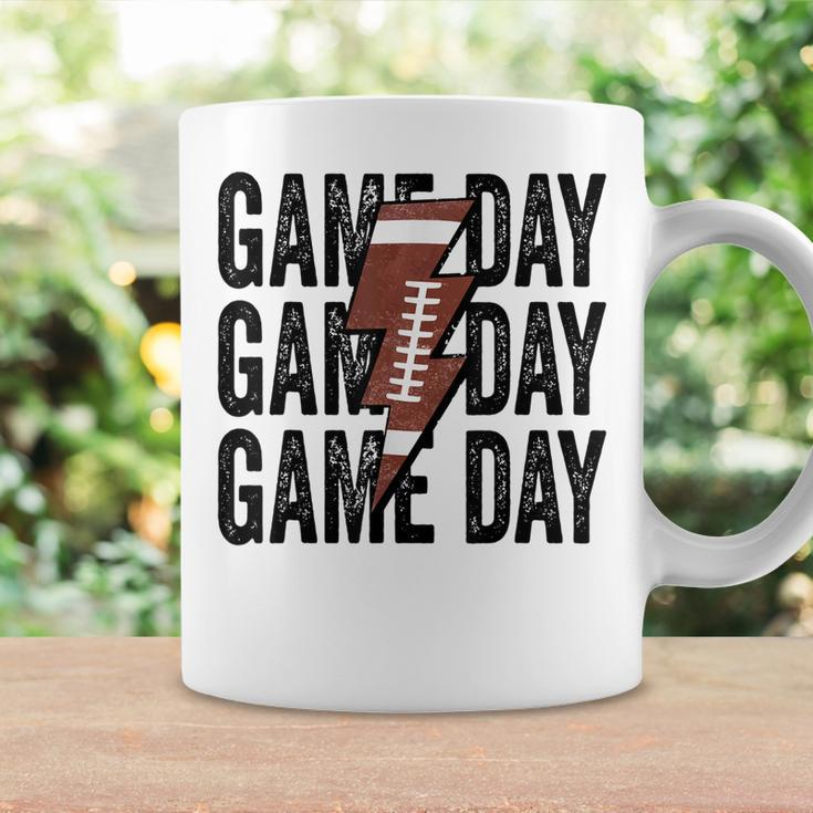 Vintage Game Day Football Lightning Bolt Funny Team Sport Coffee Mug Gifts ideas