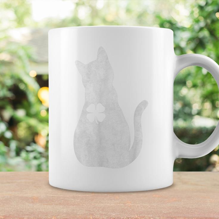 Vintage St Patricks Day Funny Cat Irish Cat Lucky Shamrock Coffee Mug Gifts ideas