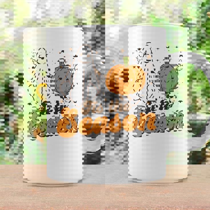 Vintage Tis The Season Cute Pumpkin Fall Halloween Costume Coffee Mug Gifts ideas
