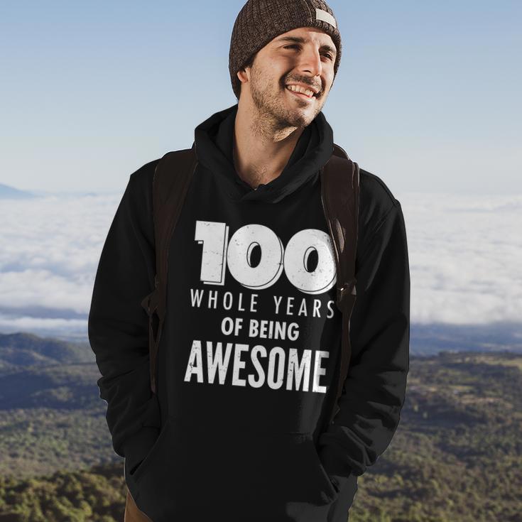 100 Whole Years Of Being Awesome Birthday Hoodie Lifestyle