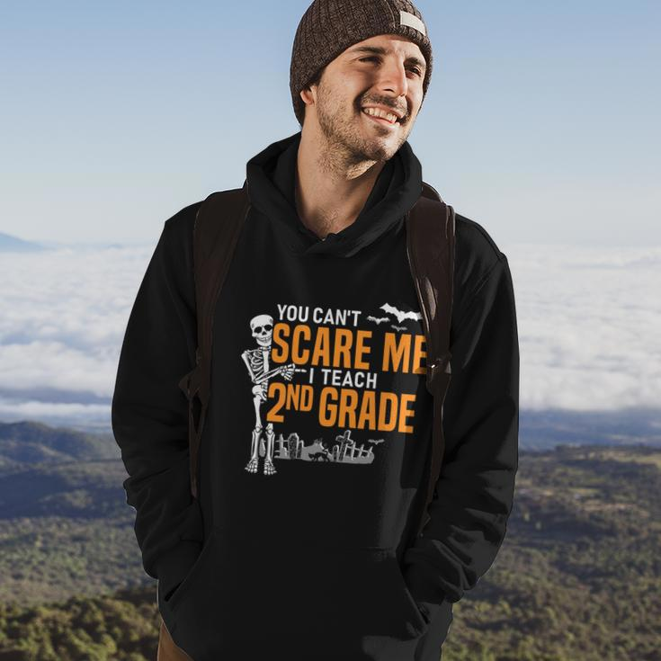 2Nd Grade Teacher Halloween Cool Gift You Cant Scare Me Gift Hoodie Lifestyle