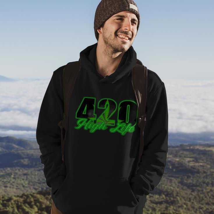 420 High Life Medical Marijuana Weed Hoodie Lifestyle