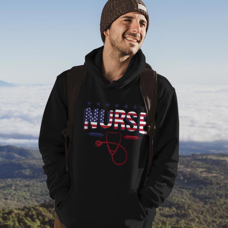 4Th Of July 2021 Or Independence Day Or 4Th Of July Nurse Gift Hoodie Lifestyle