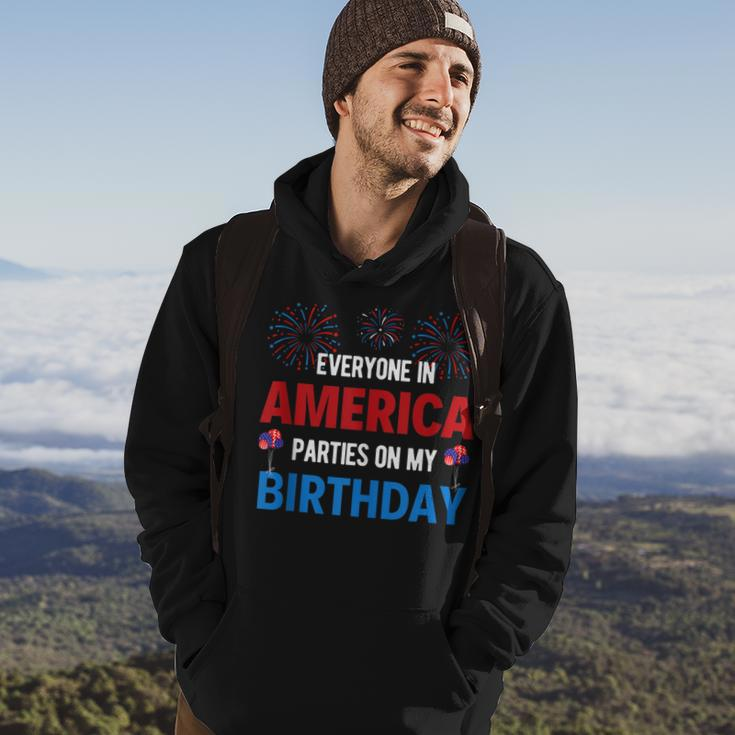 4Th Of July Birthday Funny Birthday Born On 4Th Of July Hoodie Lifestyle