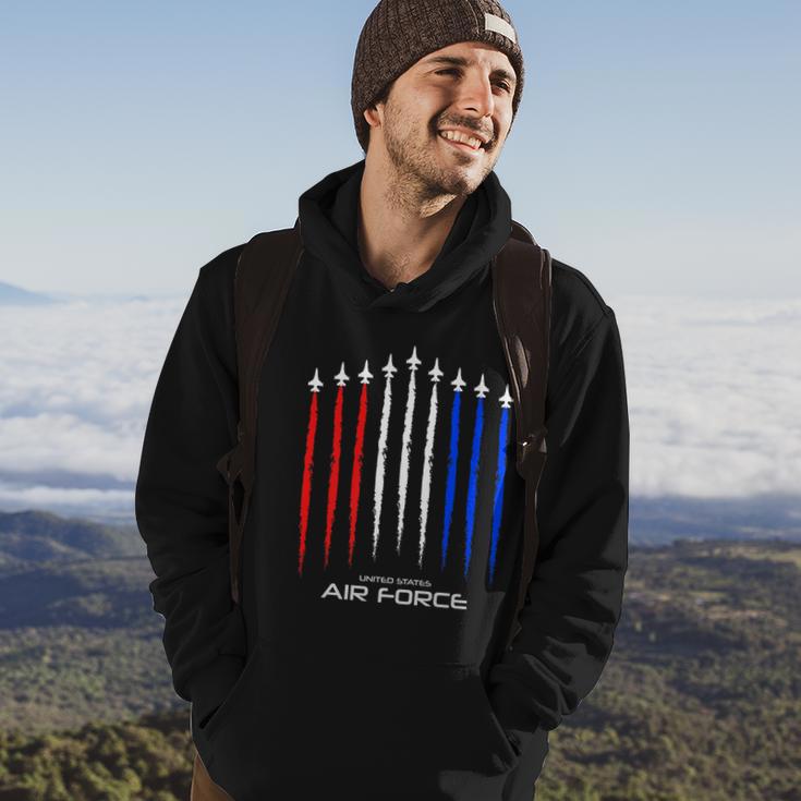 Air Force Us Veterans 4Th Of July Great Gift American Flag Meaningful Gift Hoodie Lifestyle