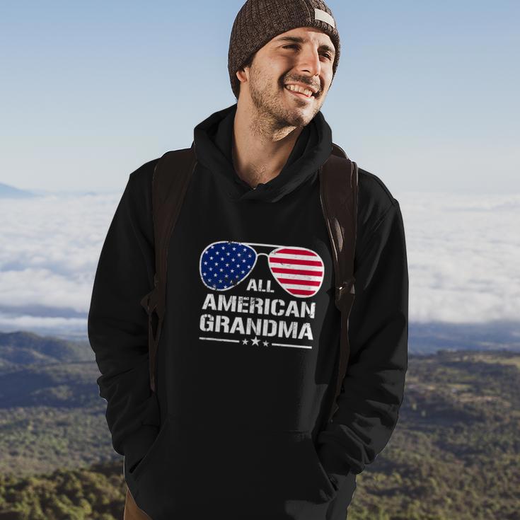 All American Grandma American Flag Patriotic V2 Hoodie Lifestyle