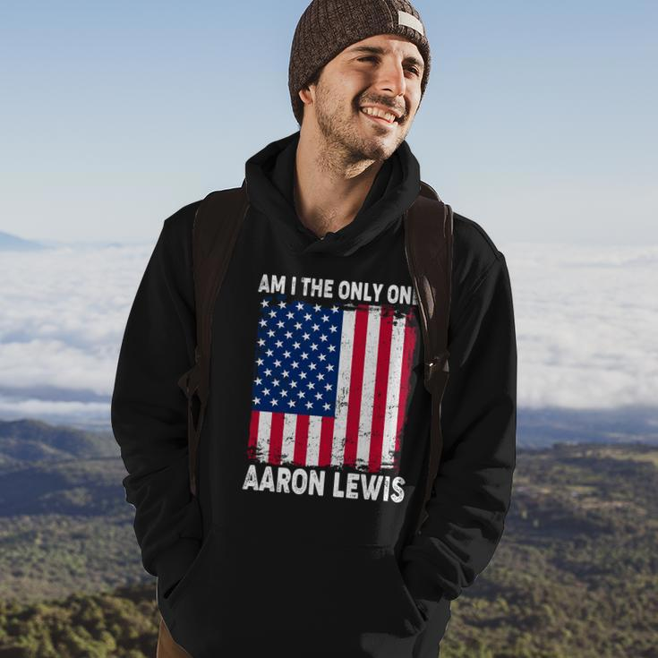 Am I The Only One Aaron Lewis Distressed Usa American Flag Hoodie Lifestyle