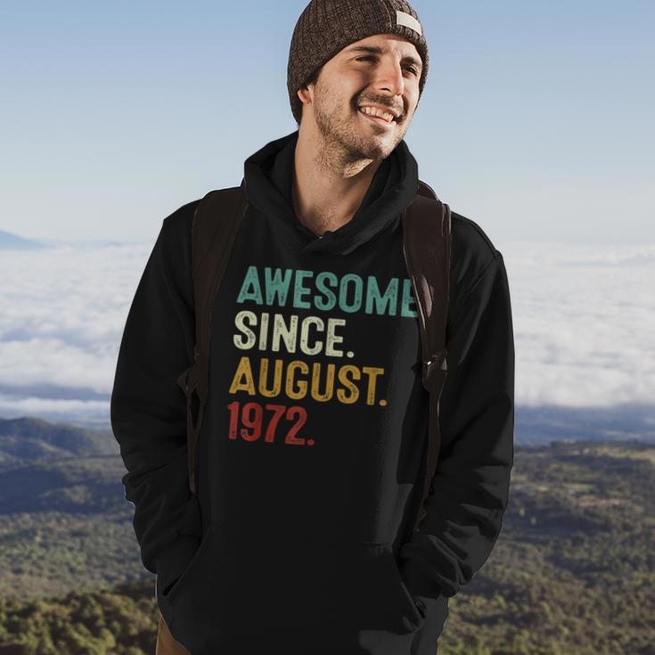 Awesome Since August 1972 50 Years Old 50Th Birthday  Hoodie Lifestyle