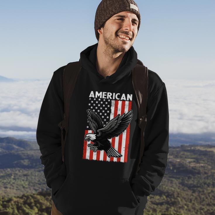 Beautiful Flying American Bald Eagle Mullet 4Th Of July Gift Hoodie Lifestyle