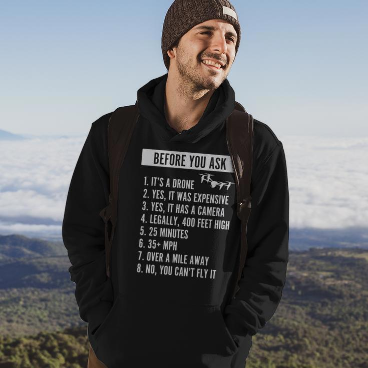 Before You Ask Drone Funny Drone Hoodie Lifestyle