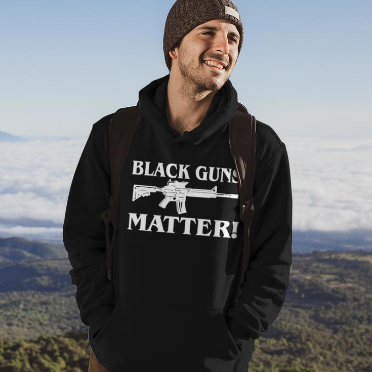 Black Guns Matter Ar-15 2Nd Amendment Hoodie Lifestyle